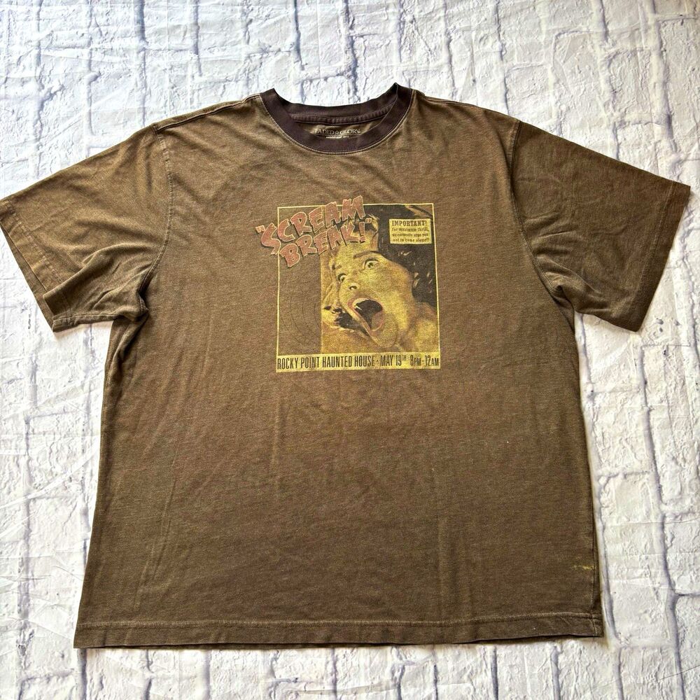 Vintage 2007 Rocky Point Haunted House Scream Break Tee XL
